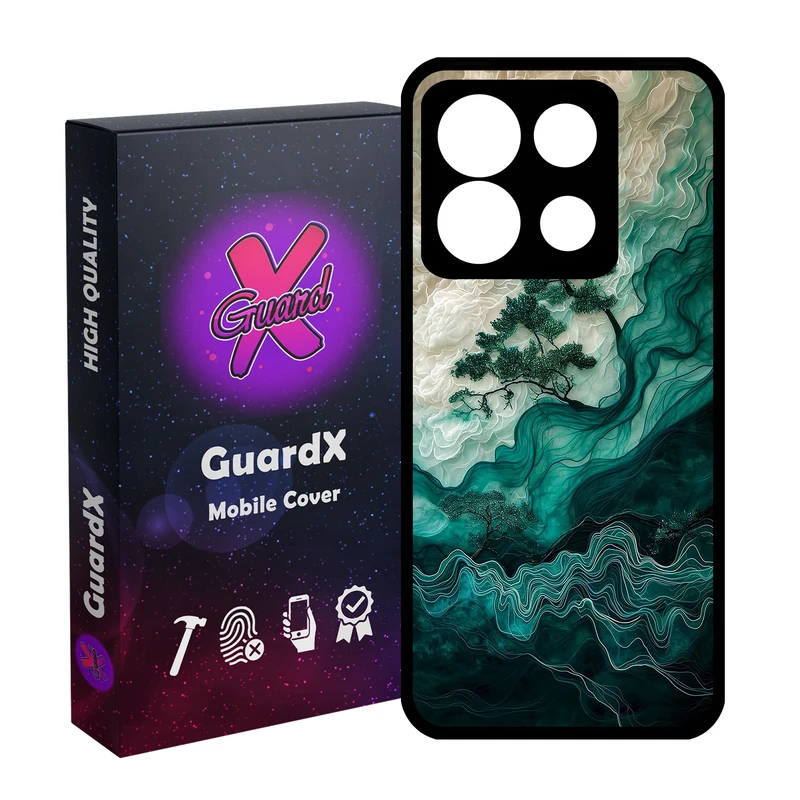 کاور گارد ایکس طرح کوچه ساحل مدل Glass10745 مناسب برای گوشی موبایل شیائومی Poco X6 5G / Note 13 Pro 5G