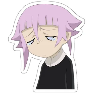 استیکر لپ تاپ مدل Crona Sad Design