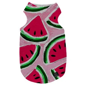 لباس سگ و گربه 27 طرح Watermelon WaterColor کد MH567 سایز XL