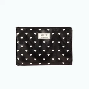 پوشه زیپ‌دار کیفت مدل جئومتریک قلبی سایز A4