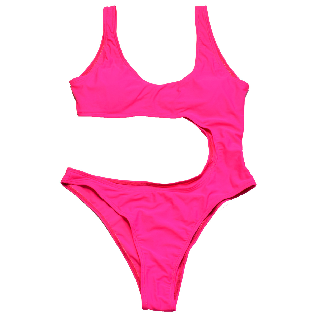 مایو زنانه شین مدل یکطرفه رنگ صورتی