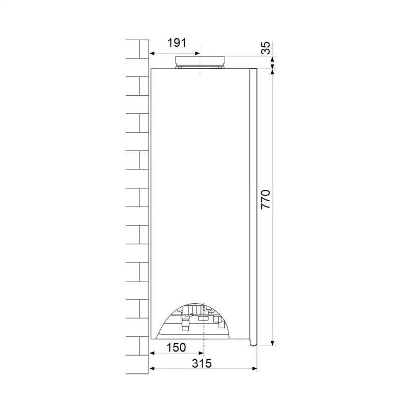 پکیج شوفاژ دیواری آریستون مدل CLAS X 24 FF