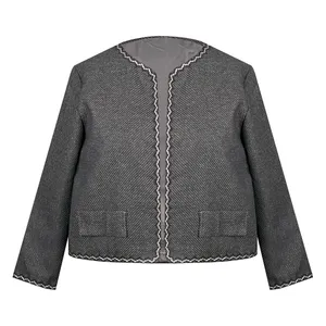 کت زنانه مدل فاستونی کجراه کد AK1420