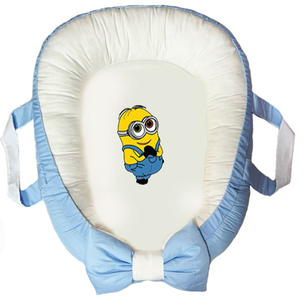 سرویس خواب سه تکه نوزاد ناریکو مدل گارد محافظ دار طرح کارتون مینیون ها کد 0652