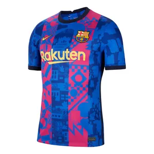 تیشرت ورزشی پسرانه بارسلونا کد Away-2022