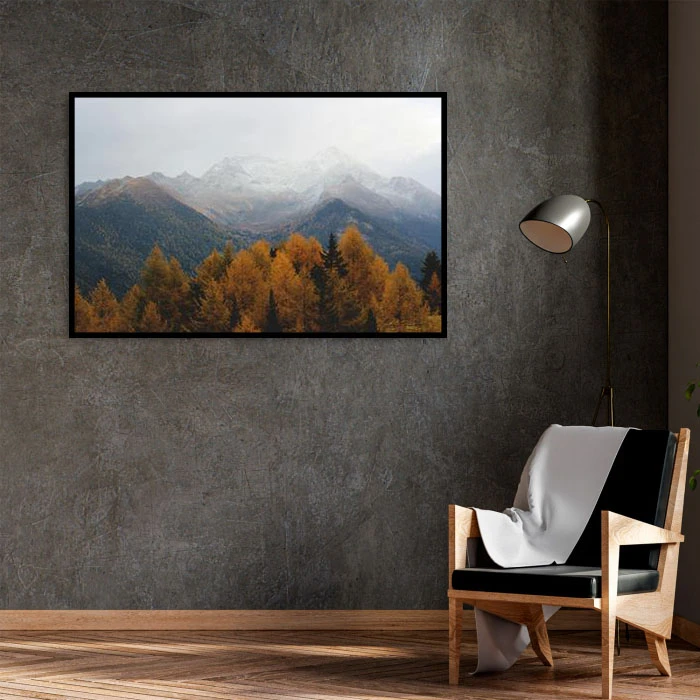 تابلو بکلیت طرح منظره پاییزی جنگل مدل B-D1976