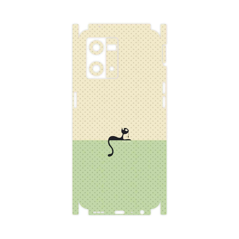برچسب پوششی ماهوت مدل Minimal Internet Cat Icon-FullSkin مناسب برای گوشی موبایل اپو Reno 8 4G