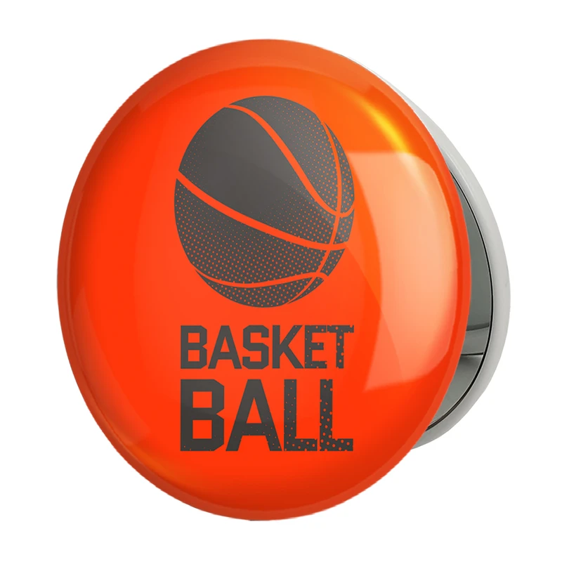 آینه جیبی خندالو طرح بسکتبال مدل تاشو کد 4984 