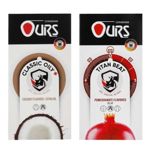 کاندوم تاخیری اورز مدل TITAN BEAT  بسته 12 عددی به همراه کاندوم ساده اورز مدل OILY PLUS بسته 12 عددی