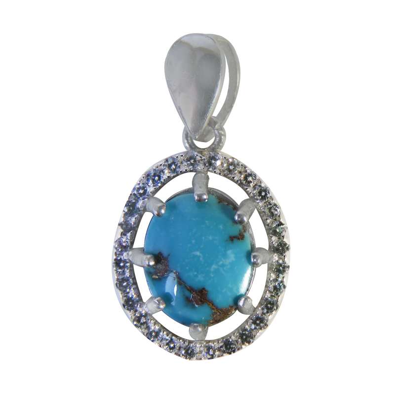 آویز گردنبند نقره زنانه کد 2610