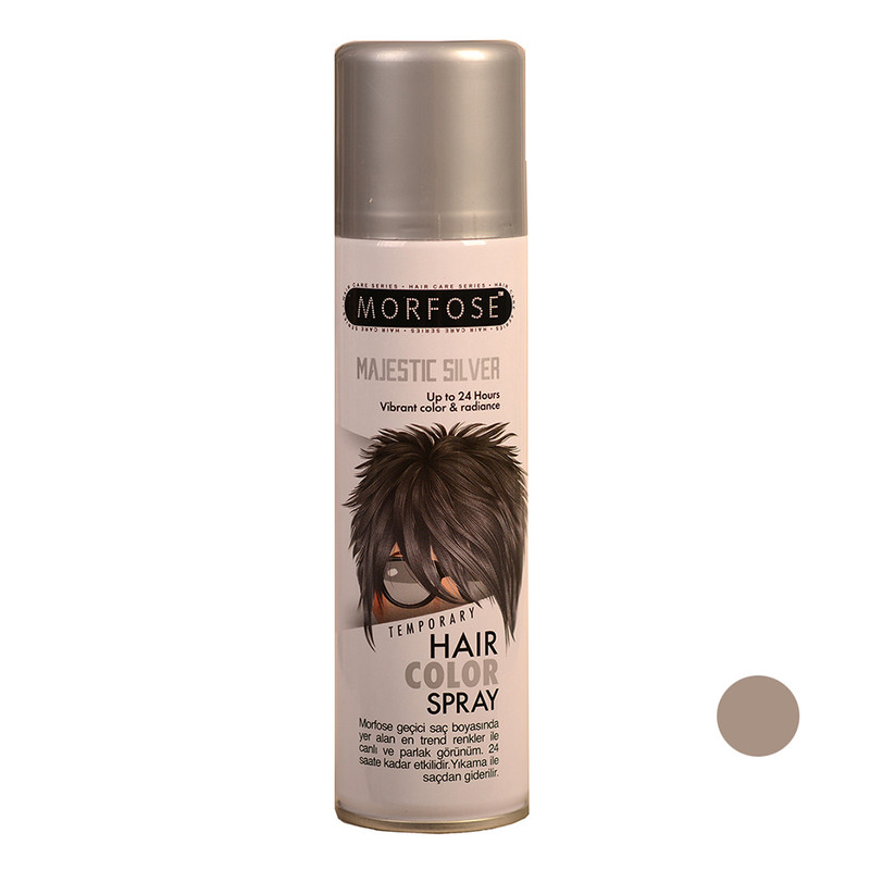 اسپری رنگ مو مورفوس مدل Majestic حجم 150 میلی لیتر رنگ نقره ای
