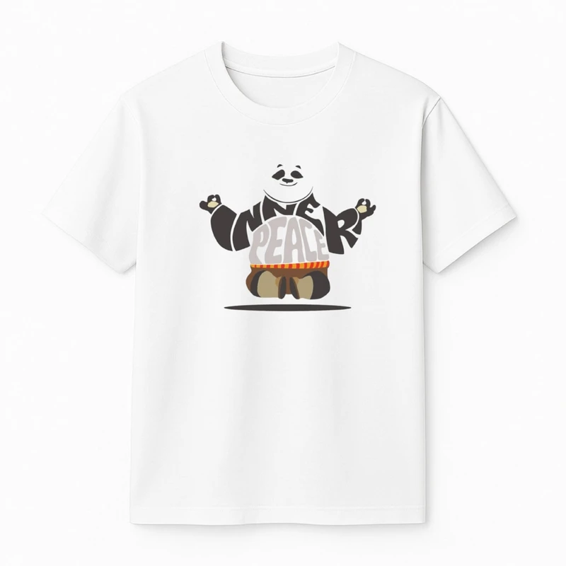 تی‌شرت آستین کوتاه پسرانه مدل پاندا کنفوکار 