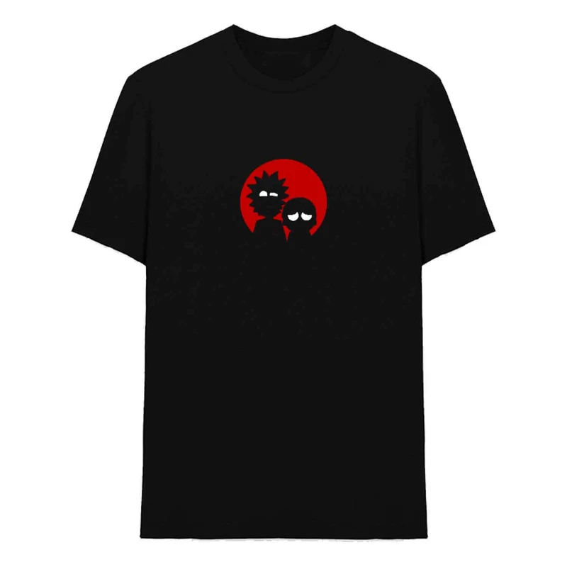 تی شرت آستین کوتاه مردانه مدل ریک و مورتی کد 61 رنگ مشکی