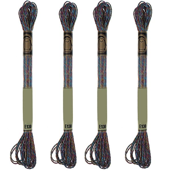 نخ گلدوزی پنگوئن مدل PNG-04 کد E-130 مجموعه 4 عددی نخ گلدوزی پنگوئن مدل PNG-04 کد E-130 مجموعه 4 عددی