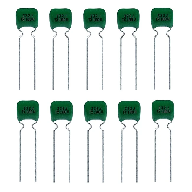 خازن 3.2 نانو فاراد 100 ولت مدل TPC-322100 بسته 10 عددی 