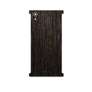 MAHOOT Dark-Gold-Stripes-Wood Cover Sticker for Sony Xperia XA1 Plus