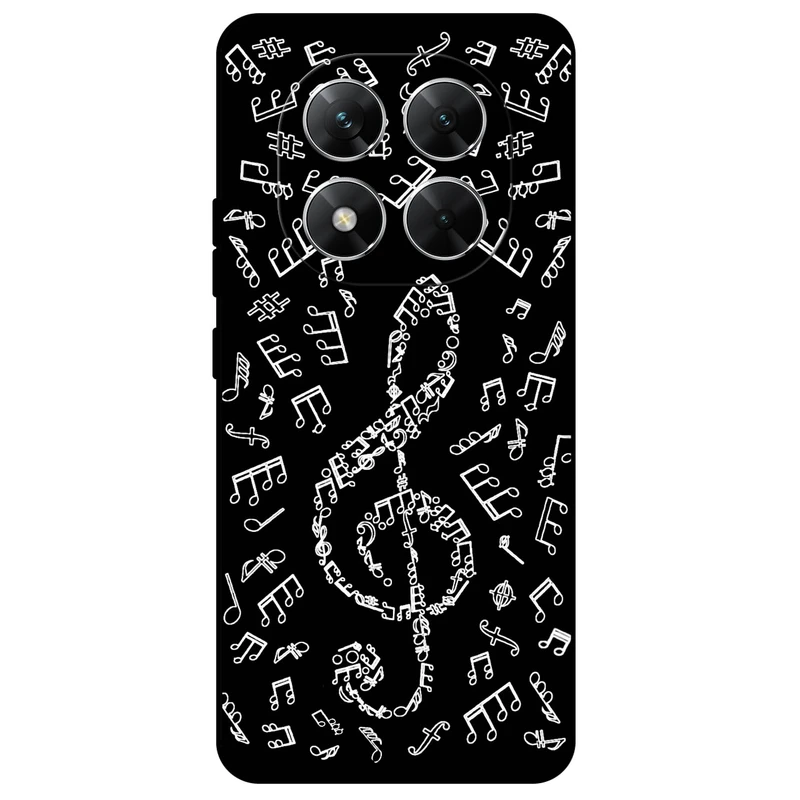 کاور مگافون طرح نوت موسیقی مدل 1370 مناسب برای گوشی موبایل شیائومی Poco X7