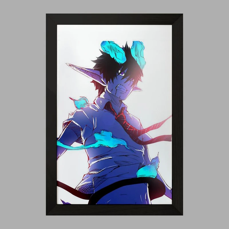 تابلو خندالو مدل رین انیمه جنگیر آبی  کد 16359