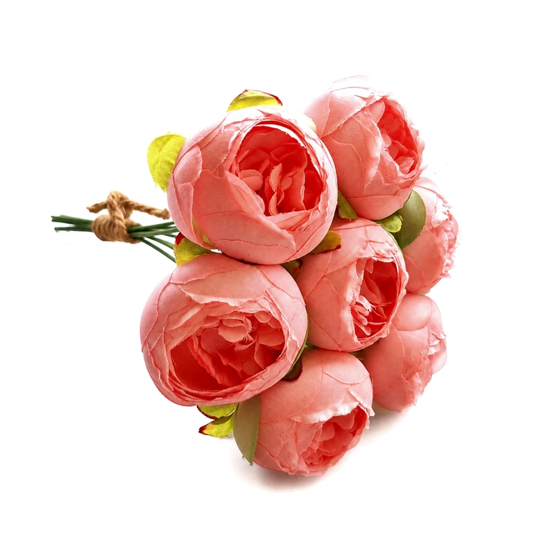 دسته گل مصنوعی مدل پیونی 7 شاخه
