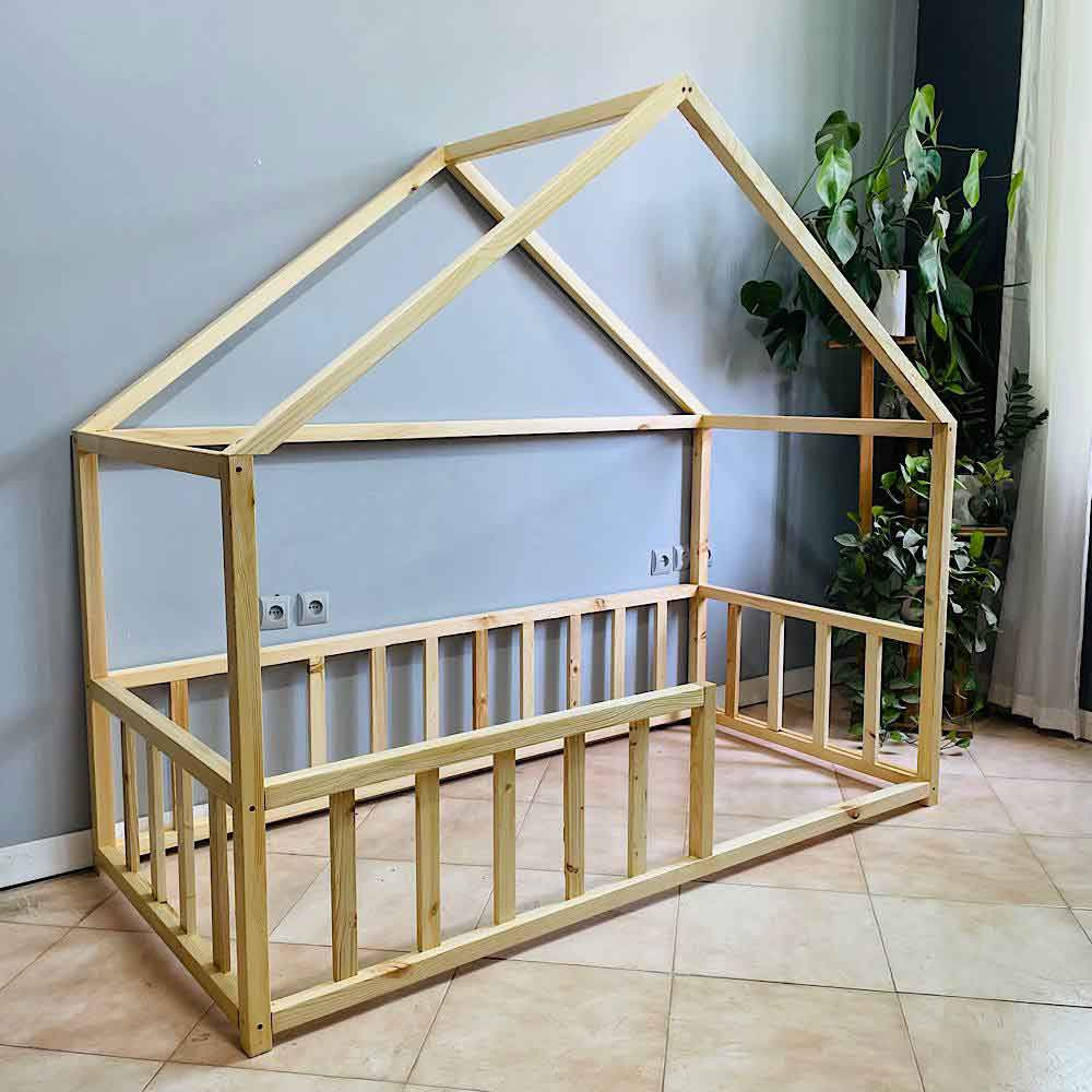 تخت خواب یک نفره روستیک دکور مدل BZ30 سایز 90x190 سانتی متر