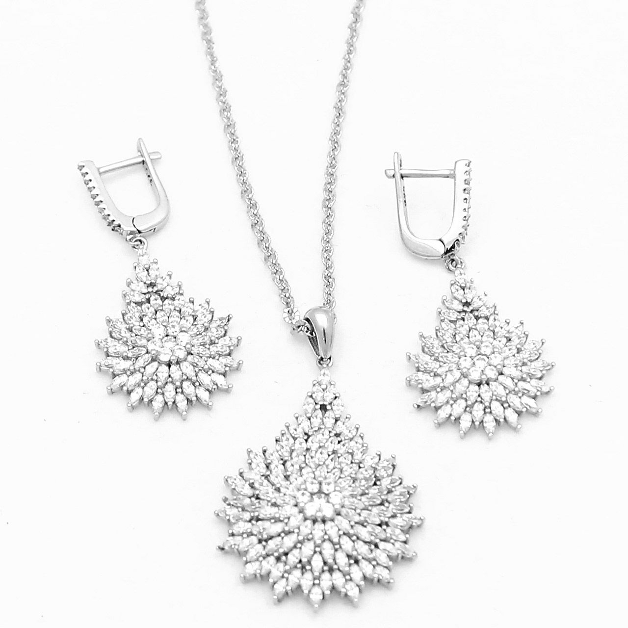 نیم ست نقره زنانه مدل ۰۰۱