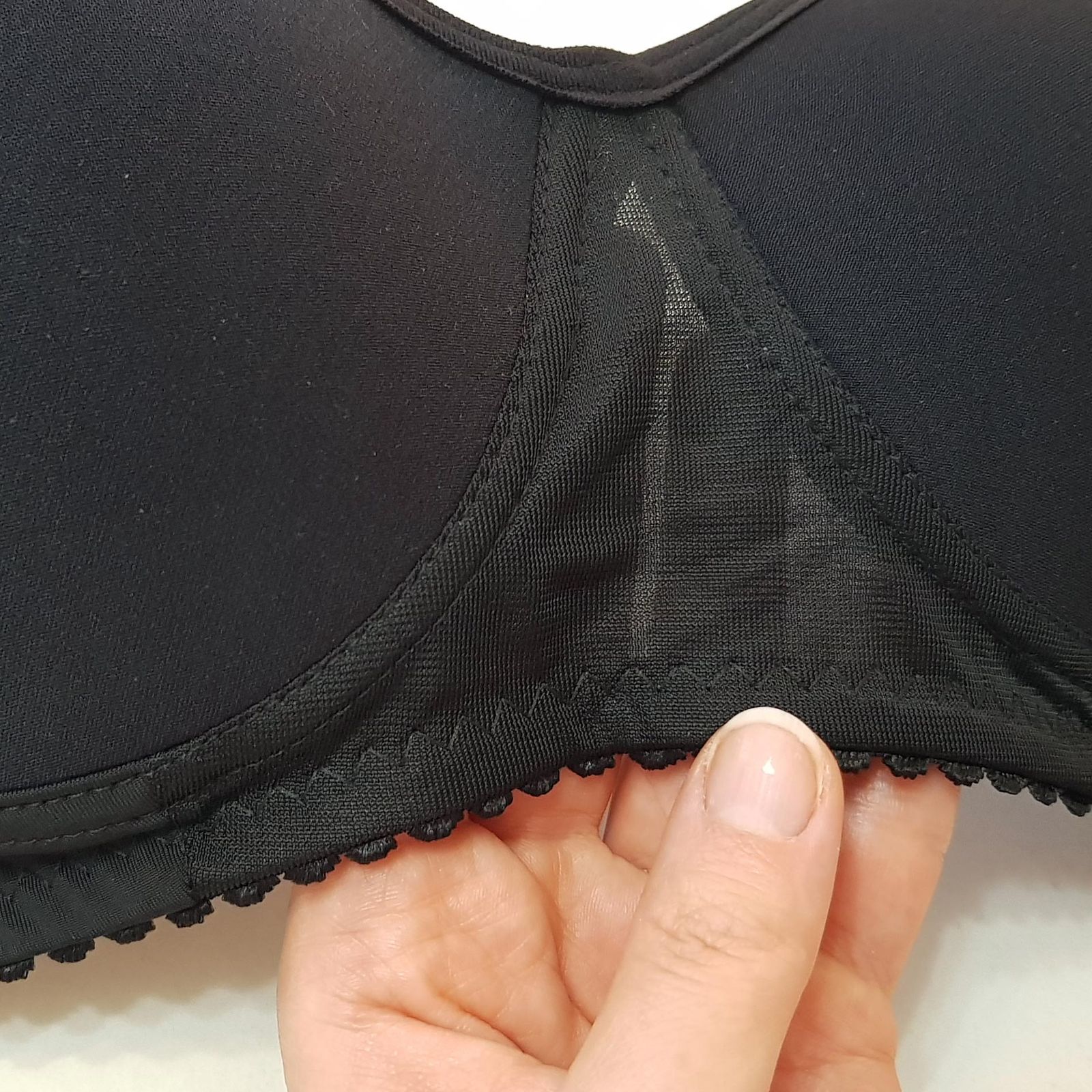 سوتین زنانه ماییلدا مدل بدون فنر کاپ اسفنجی کد 4974 رنگ مشکی -  - 7