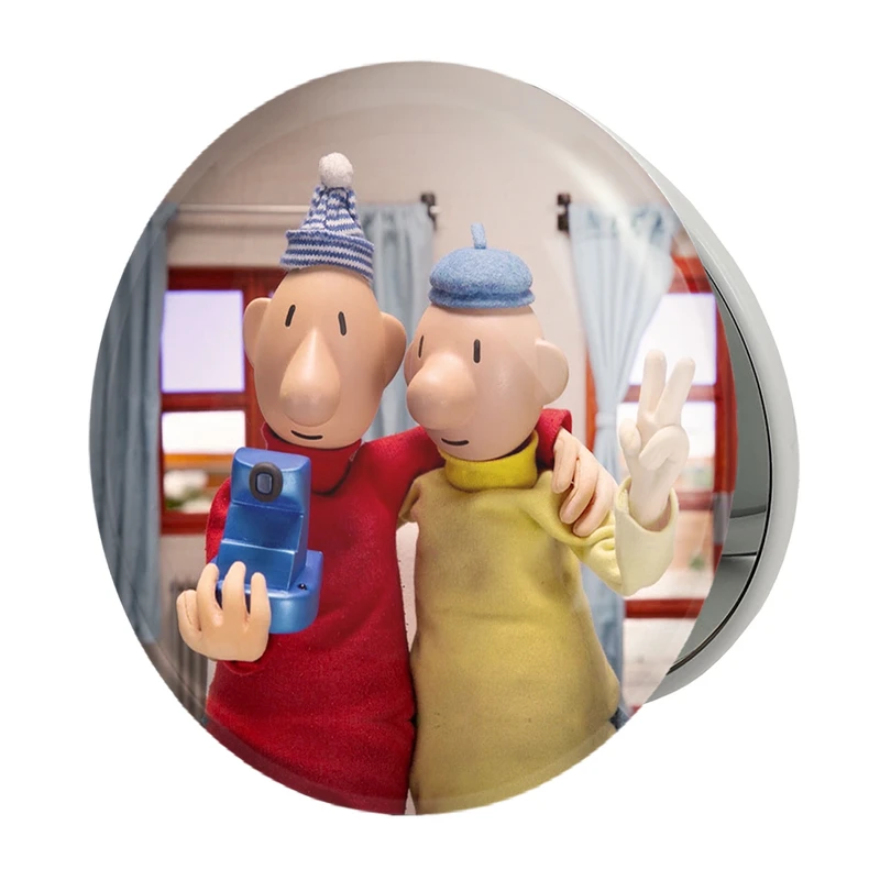 آینه جیبی خندالو طرح پت و مت مدل تاشو کد 28050 