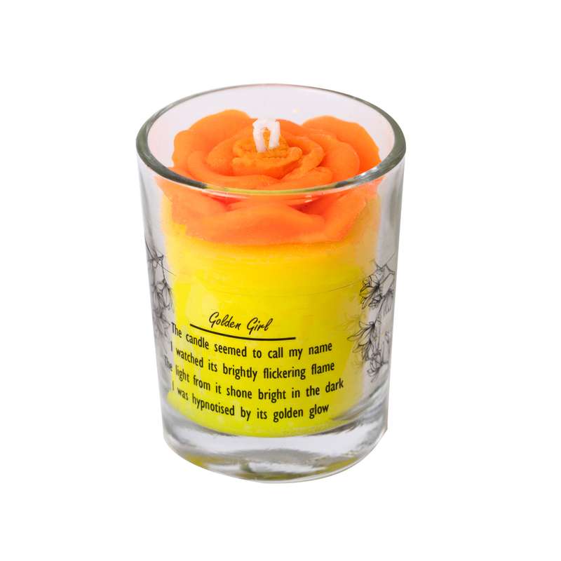 شمع معطر گلدن گرل مدل رز زعفران