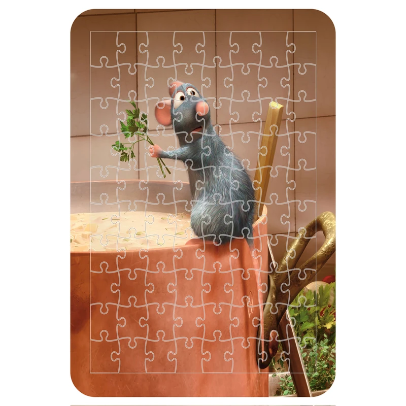 پازل 54 تکه اطلس آبی طرح کارتون موش سرآشپز راتاتویی مدل P1862