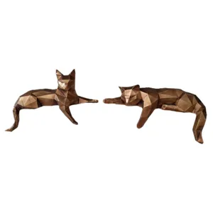 مجسمه طرح گربه کد 480 مجموعه 2 عددی