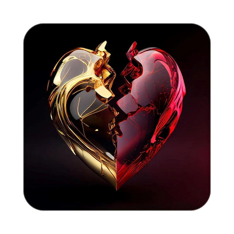 زیر لیوانی کاکتی مدل عاشقانه کد mp10567