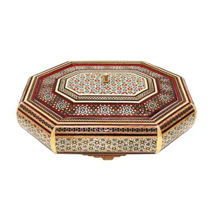 شکلات خوری خاتم کاری مدل 8 ضلعی کشیده مدل DrawnOctagon