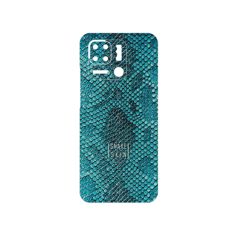 برچسب پوششی ماهوت مدل Blue Snake Skin مناسب برای گوشی موبایل شیائومی Redmi 10 Power