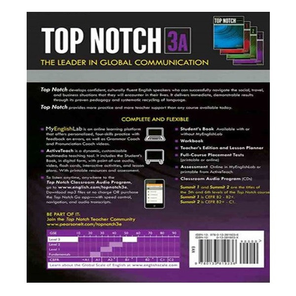 کتاب Top Notch 3 Third Edition اثر Joan Saslow and Allen Ascher انتشارات Pearson دو جلدی