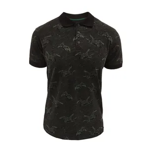 پولوشرت آستین کوتاه مردانه مدل سه دکمه طرح دار 013