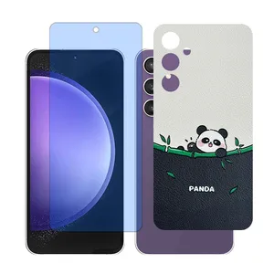 Glass Together model Matte Anti-blue Screen Protector Suitable for Samsung Galaxy A55 Mobile Phone with Back cover sticker