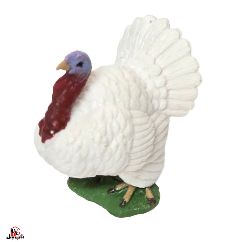 فیگور ناب سل مدل بوقلمون کد WHITE TURKEY NAAB024 ارتفاع 5 سانتی متر