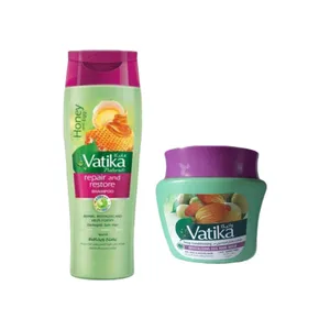 ماسک مو واتیکا مدل درخشان کننده حجم 350 میلی لیتر به همراه شامپو مو مدل ترمیم کننده حجم 200 میلی لیتر