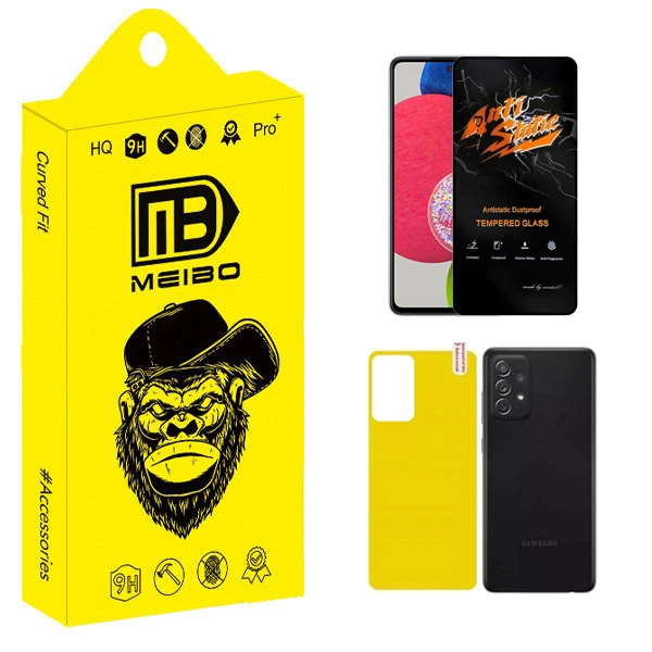 محافظ صفحه نمایش میبو مدل Carbon Antistatic مناسب برای گوشی موبایل سامسونگ Galaxy A52s / A53 5G به همراه محافظ پشت گوشی