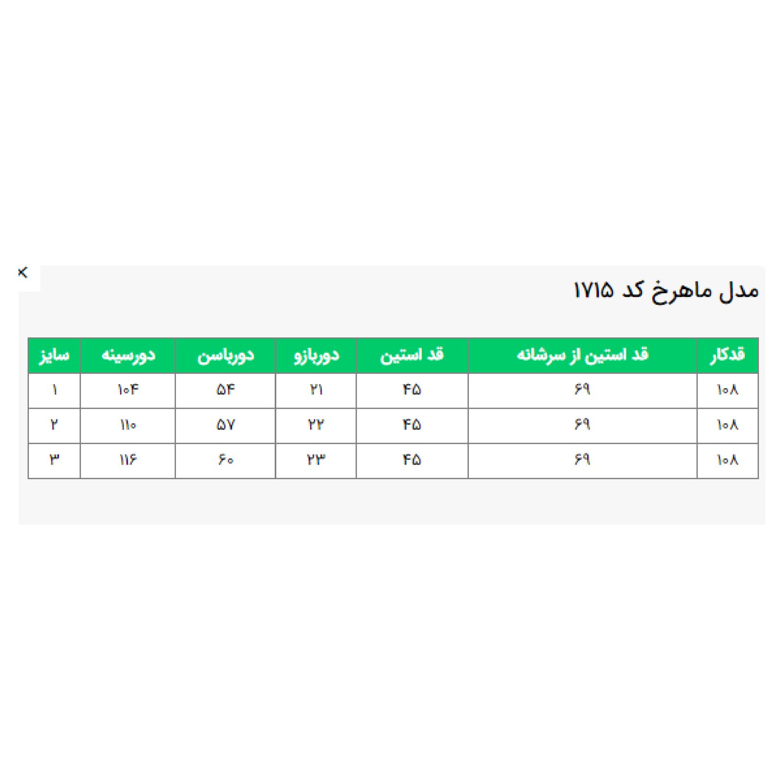 مانتو زنانه السانا مدل ماهرخ کد 171504 -  - 4