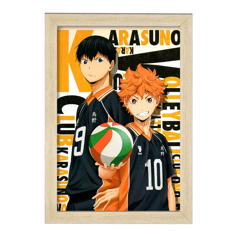 تابلو خندالو مدل انیمه آبشار سرنوشت هایکیو کاگیاما  کد 10085