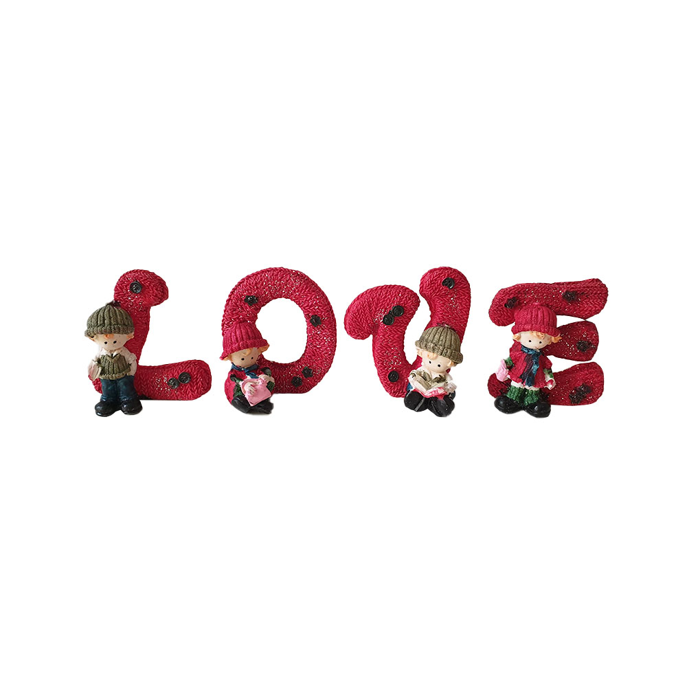 مجسمه طرح لاو کد LOVE 54 مجموعه4عددی