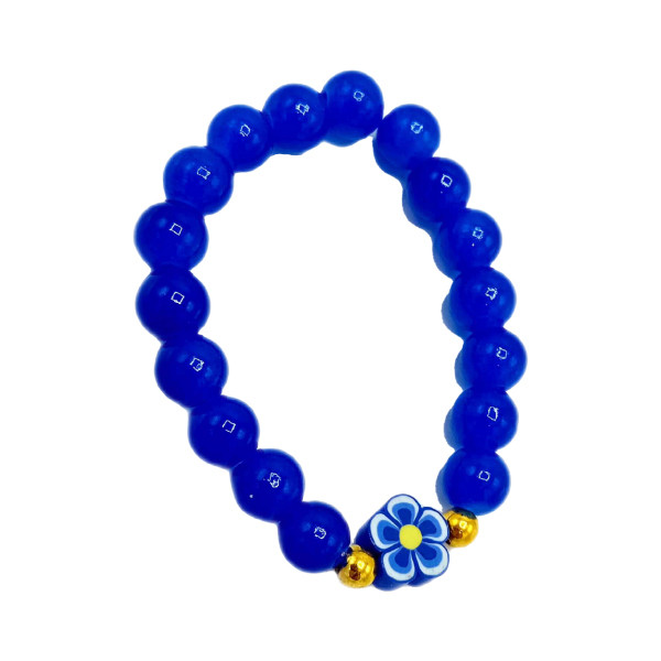 دستبند دخترانه مدل تک گل