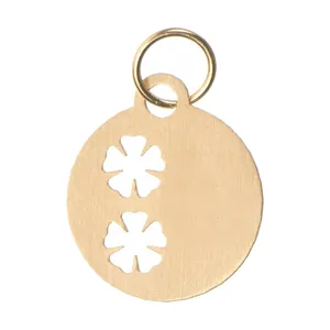 آویز گردنبند طلا 18 عیار زنانه قیراط طرح گل کد GH4541