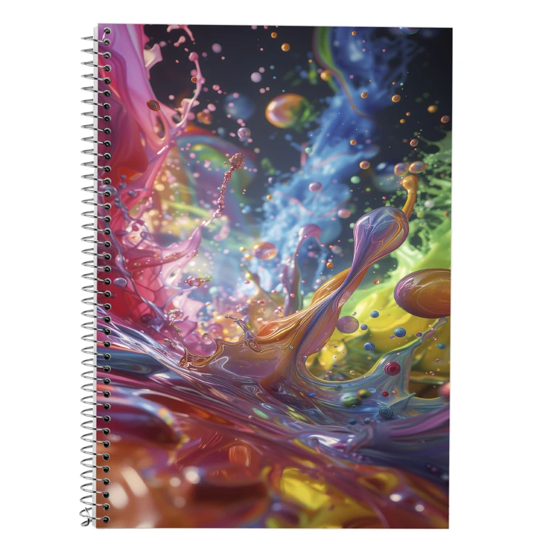 دفتر زبان 50 برگ مدوپد مدل دو خط طرح فانتزی کد DF14425