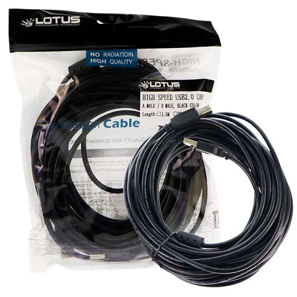 کابل USB پرینتر لوتوس مدل LS5 طول 5 متر 1