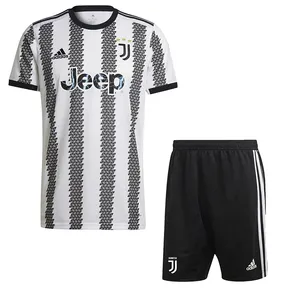 ست تی شرت و شلوارک ورزشی مردانه مدل یوونتوس Home 2023