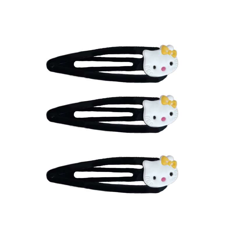گیره مو دخترانه مدل کیتی کد MK56 مجموعه 3 عددی
