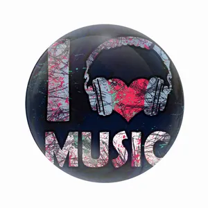 مگنت عرش طرح فانتزی موزیک I love Music کد Asm4018