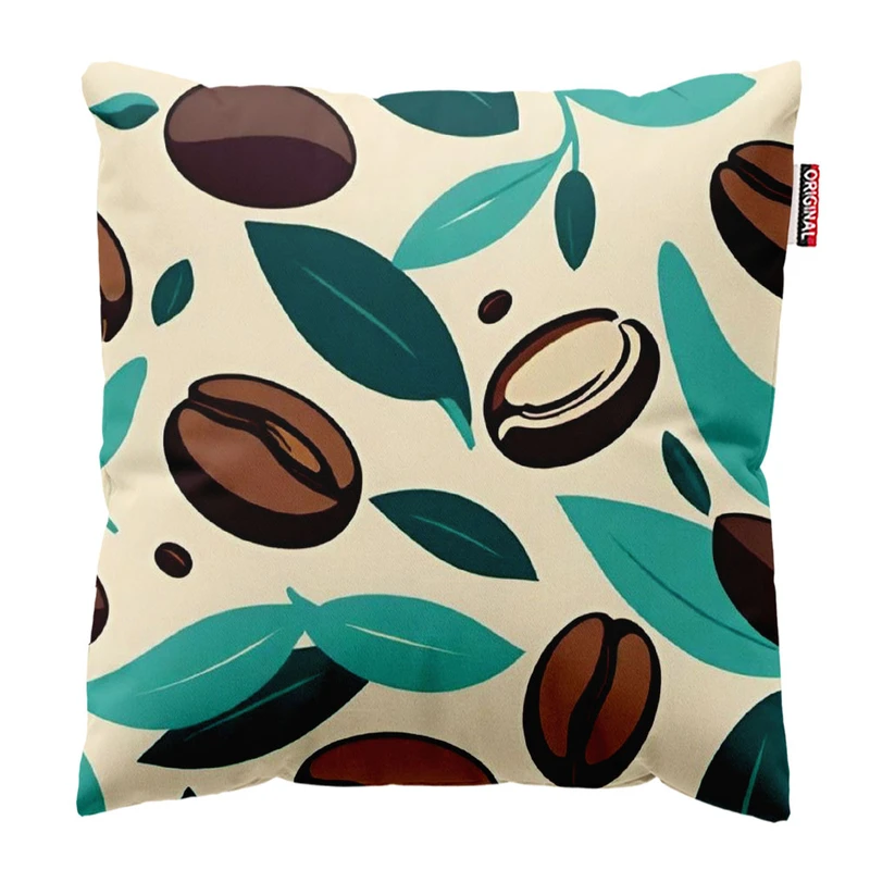  کوسن پاد آفرین طرح قهوه سایز 30*30 سانتی متر کد 963